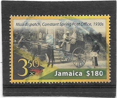 Jamaica 2021 350 Year Jamaica Post $180, Verzenden, Gestempeld, Midden-Amerika