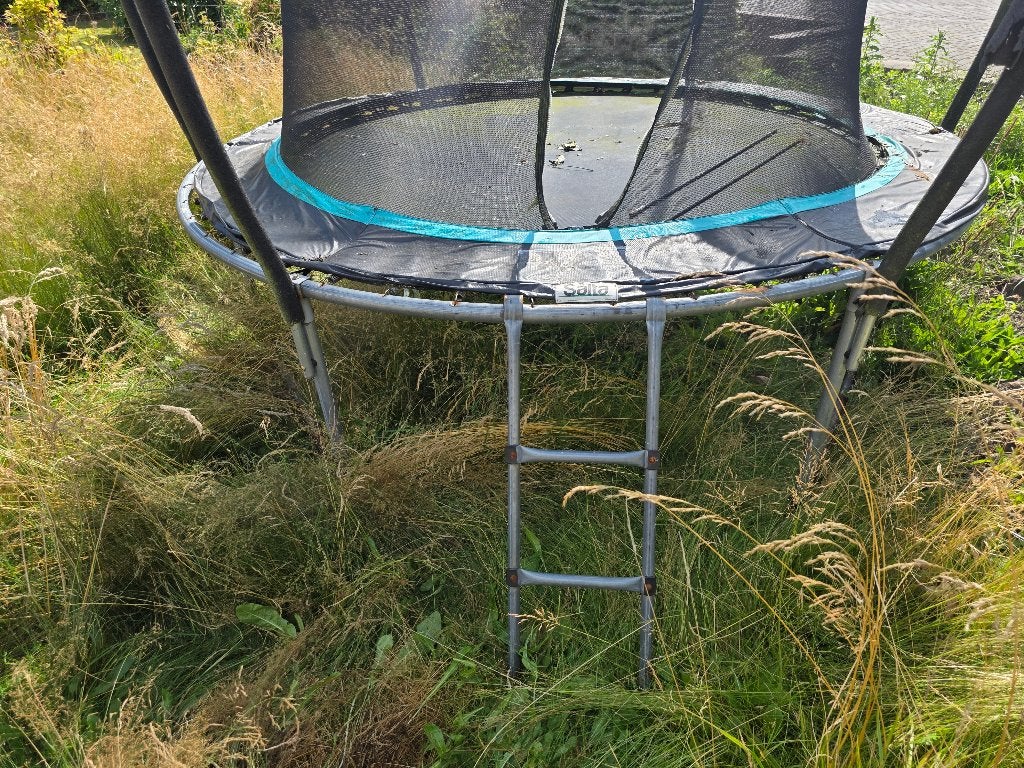 Salta trampoline met veiligheidsnet en ladder, Ophalen, Gebruikt