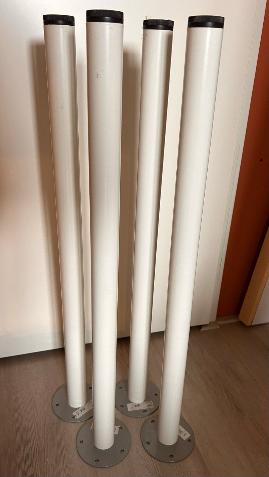 4 witte tafelpoten ikea 70 cm, Ophalen, Tafelpoot, Minder dan 50 cm, Gebruikt