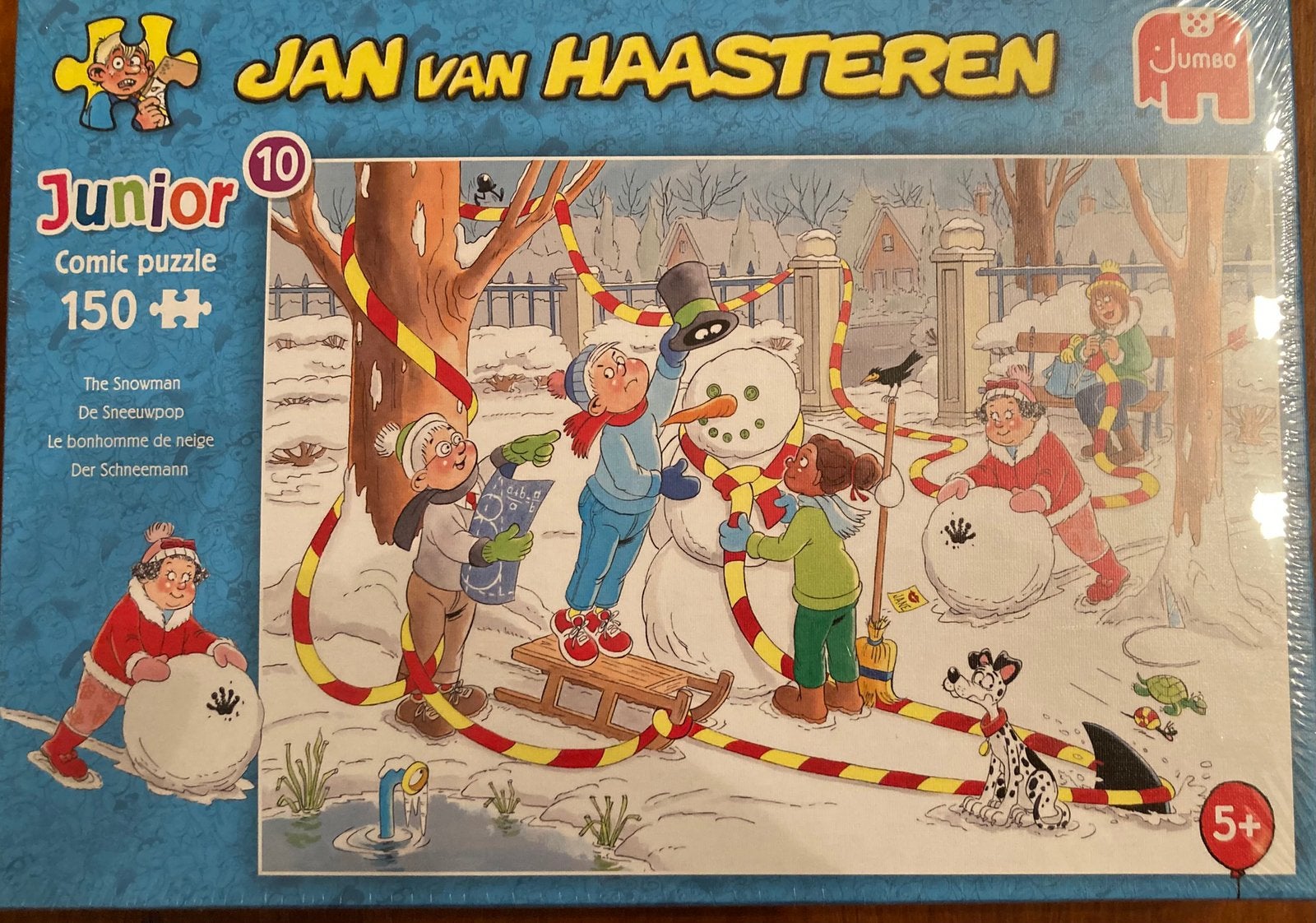 Jan van Haasteren Junior Comic puzzel - De Sneeuwpop, Ophalen, Minder dan 500 stukjes, Nieuw, Legpuzzel