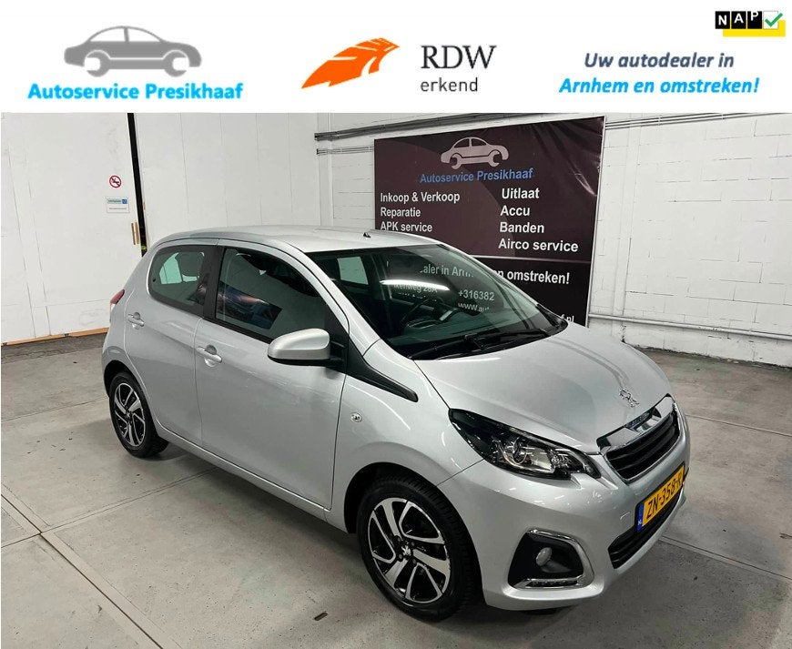 Peugeot 108 1.0 e-VTi Blue Lease Executive CAMERA / CARPLAY, Voorwielaandrijving, Gebruikt, Euro 6, 4 stoelen