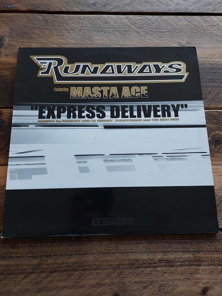 Vinyl maxi-single Runaways & Masta Ace: Express Delivery, Maxi-single, Ophalen of Verzenden, Zo goed als nieuw, 12 inch