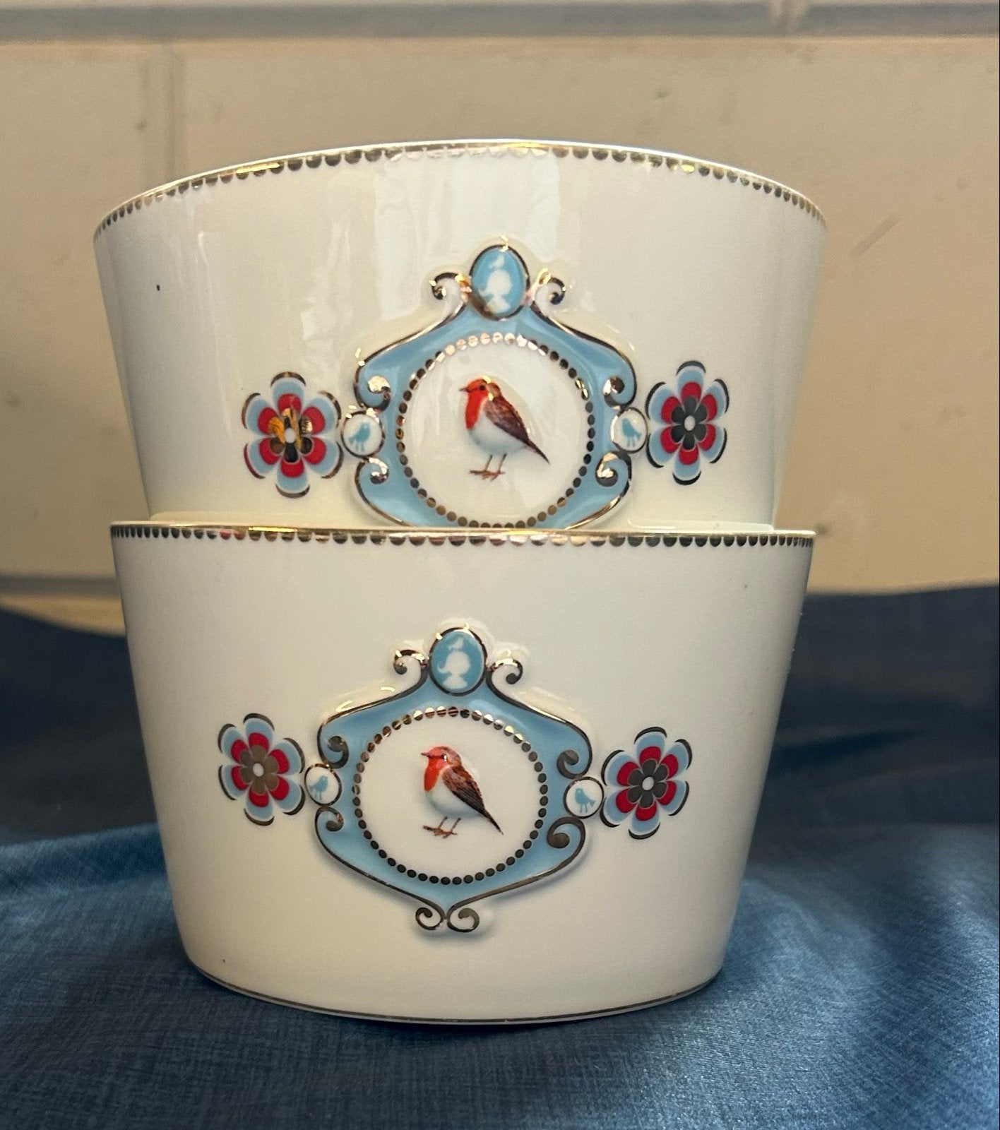 Pip Studio Love Birds kommen wit - Ø 12.5 cm, Ophalen, Gebruikt, Pip Studio, Kom(men)