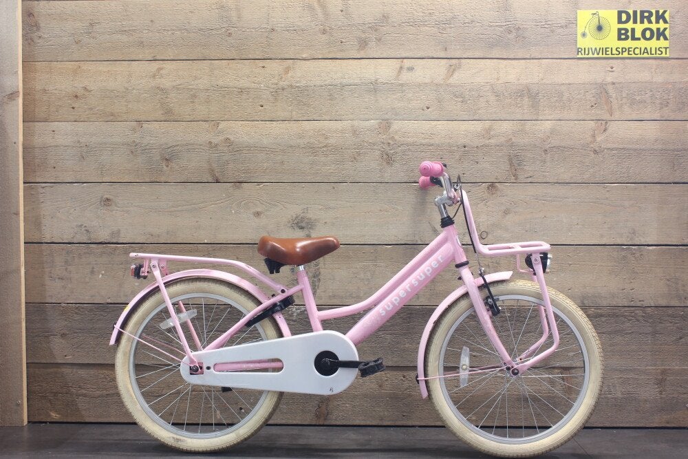 20 inch Super Super transportfiets roze + 3 mnd garantie
