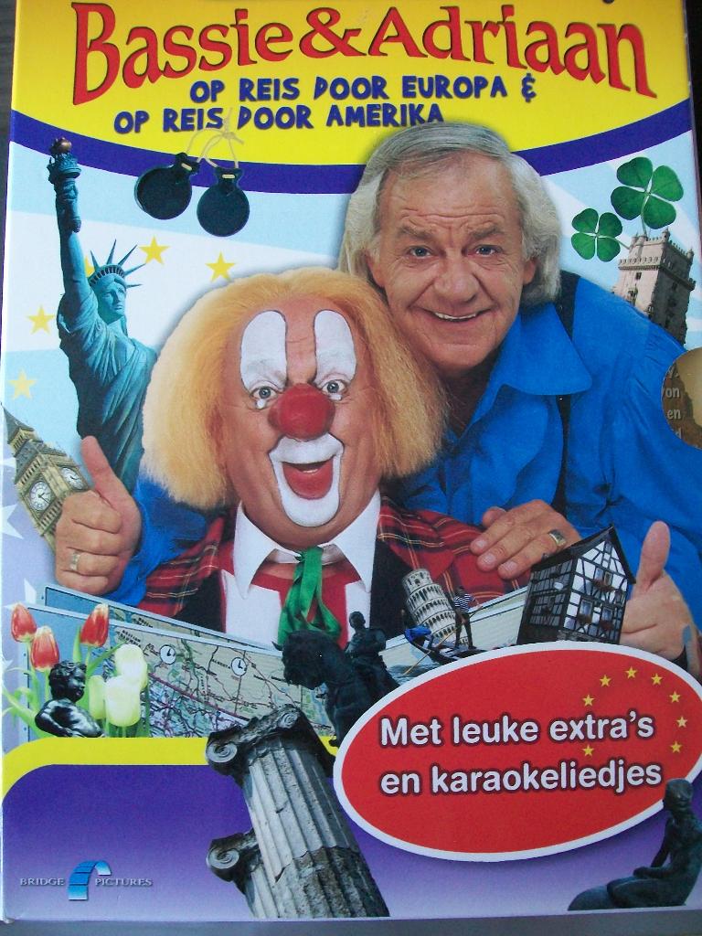 Bassie en Adriaan Amerika en Europa 8-dvd-box nette staat , Cd's en Dvd's, Avontuur, Verzenden, Alle leeftijden, Boxset