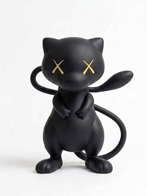 Zwarte KAWS Mewtwo Figuur - Uniek Verzamelobject, C, C, Ophalen of Verzenden, Zo goed als nieuw