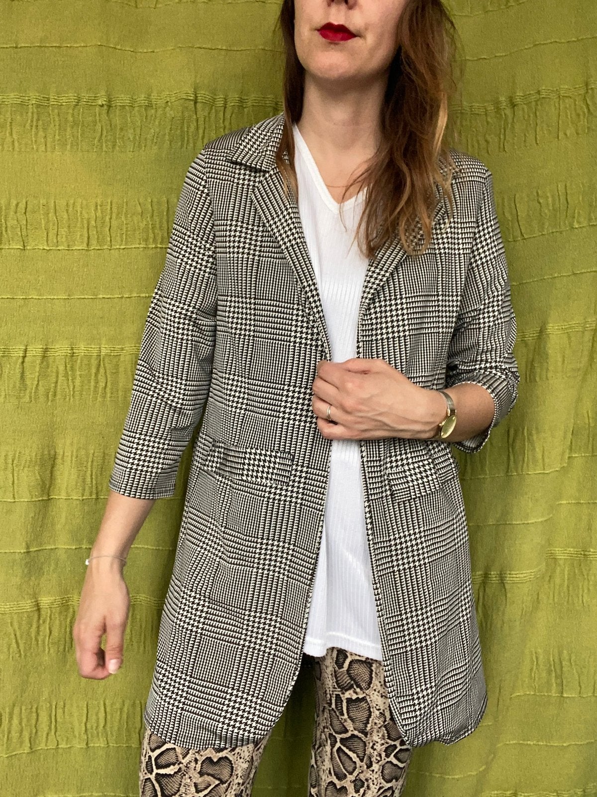Geruite Blazer - 36/S/small, Kleding | Dames, Jasjes, Kostuums en Pakken, Hgv, Hgv, Ophalen of Verzenden, Jasje