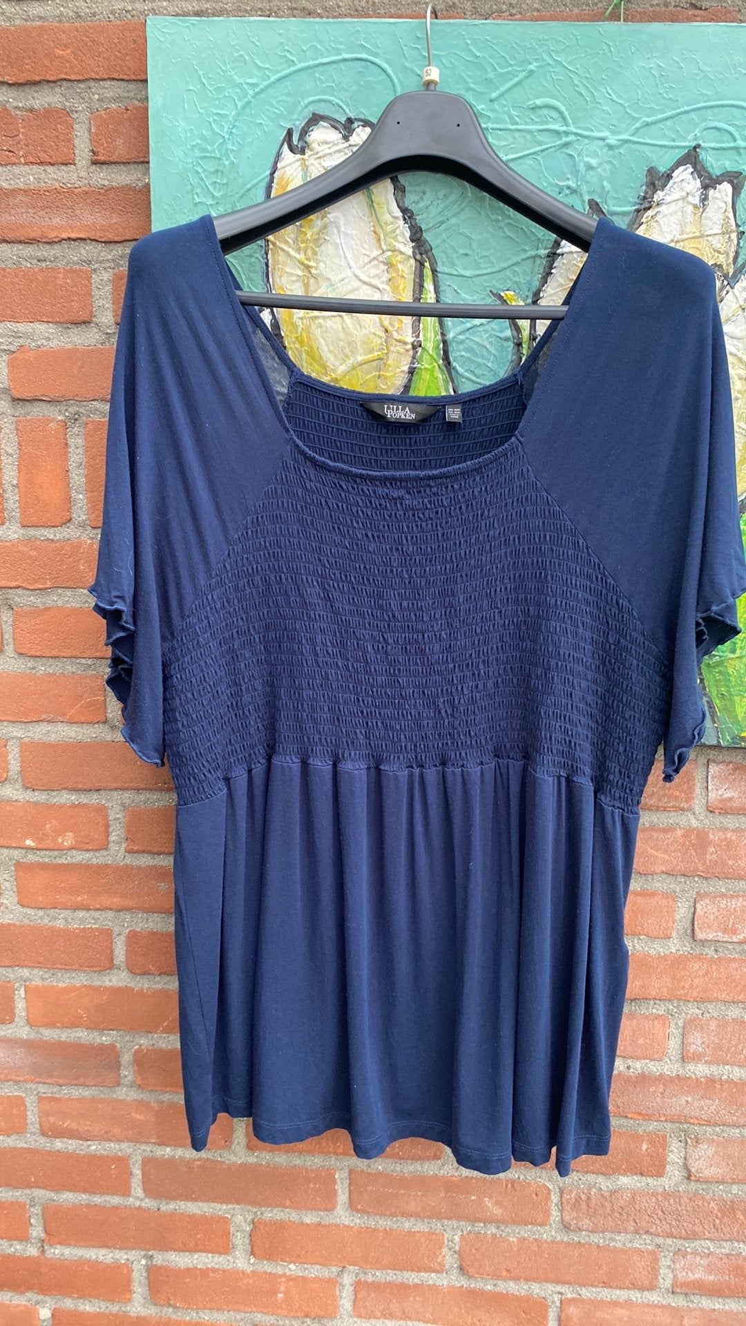 Ulla Popken 50/52 tuniek, Ophalen of Verzenden, Zo goed als nieuw, Blauw, Blouse of Tuniek