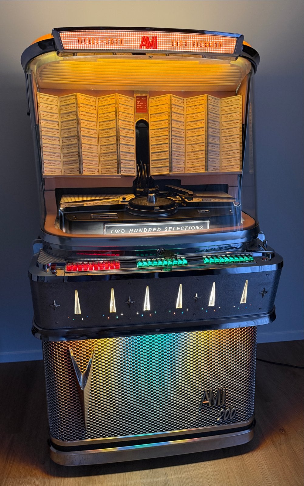 AMI I-200 Jukebox, Verzamelen, Automaten | Jukeboxen, 1950 tot 1960, Zo goed als nieuw, Ami, Ophalen