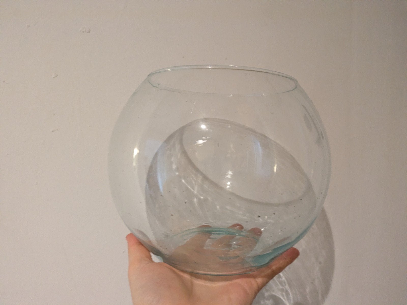 Glazen vissenkom of decoratieve schaal, Ophalen of Verzenden