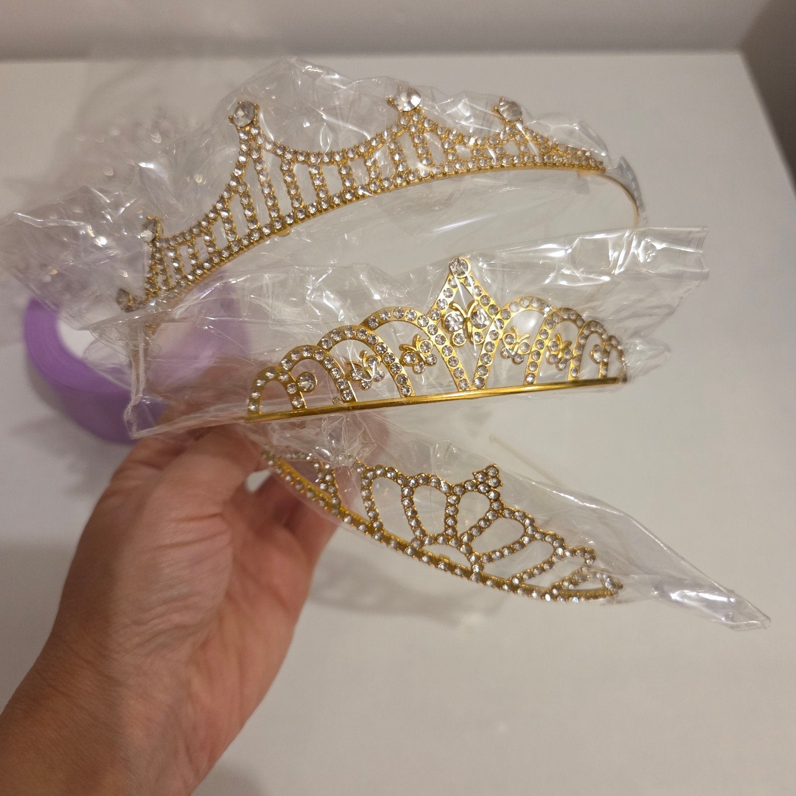 Mooie tiara’s te koop 1.5 € per stuks, Ophalen of Verzenden, Goud, Overige materialen
