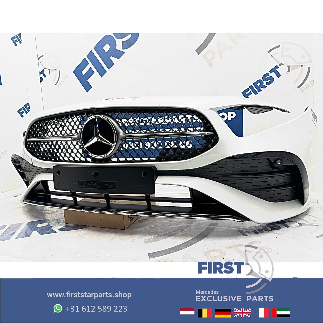 W177 FACELIFT BUMPER AMG A1778858705 VOORBUMPER COMPLEET 202, Gebruikt, -, Voor, Ophalen of Verzenden