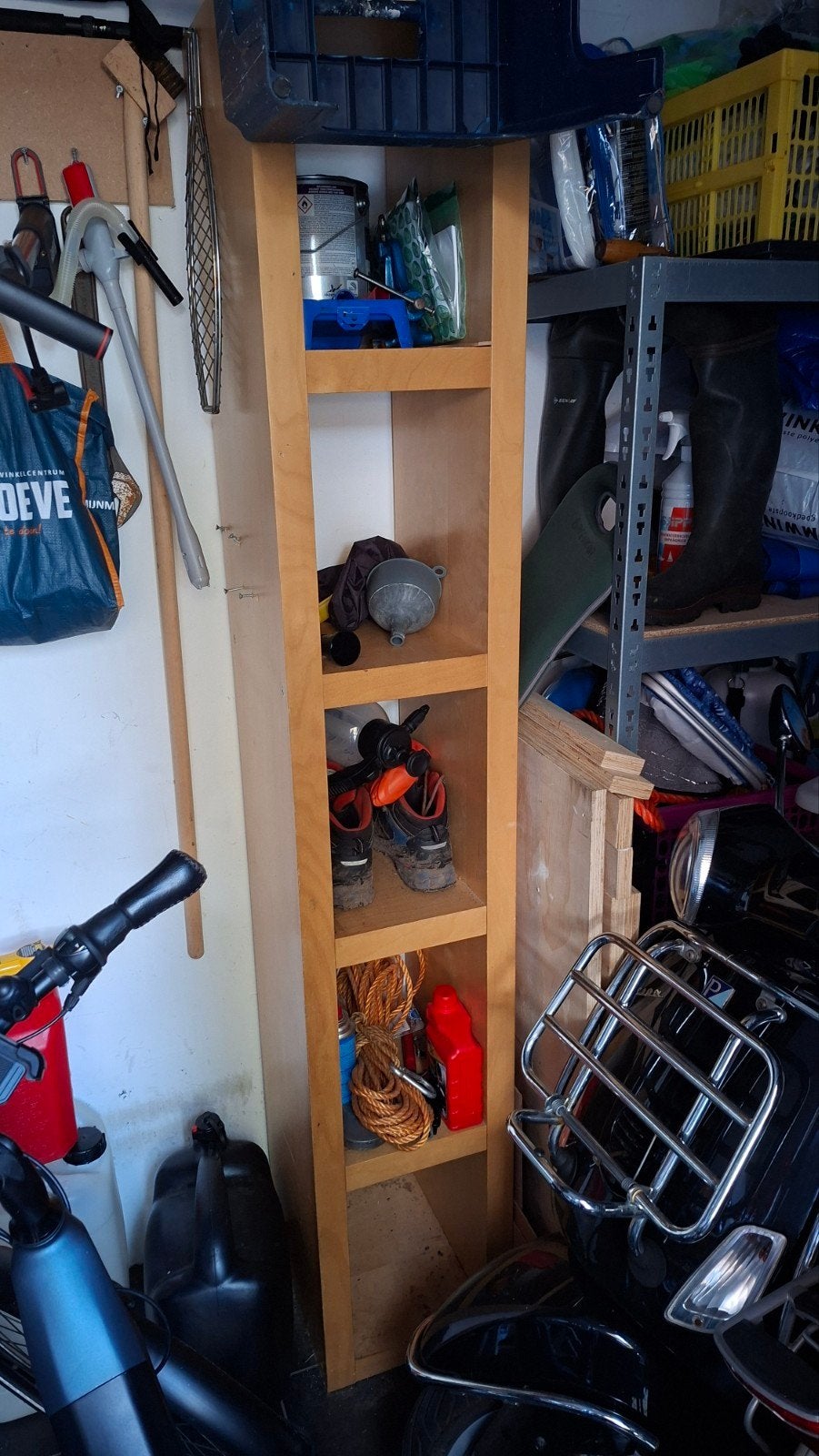 2x Ikea vakjes kast hout, Ophalen, Gebruikt