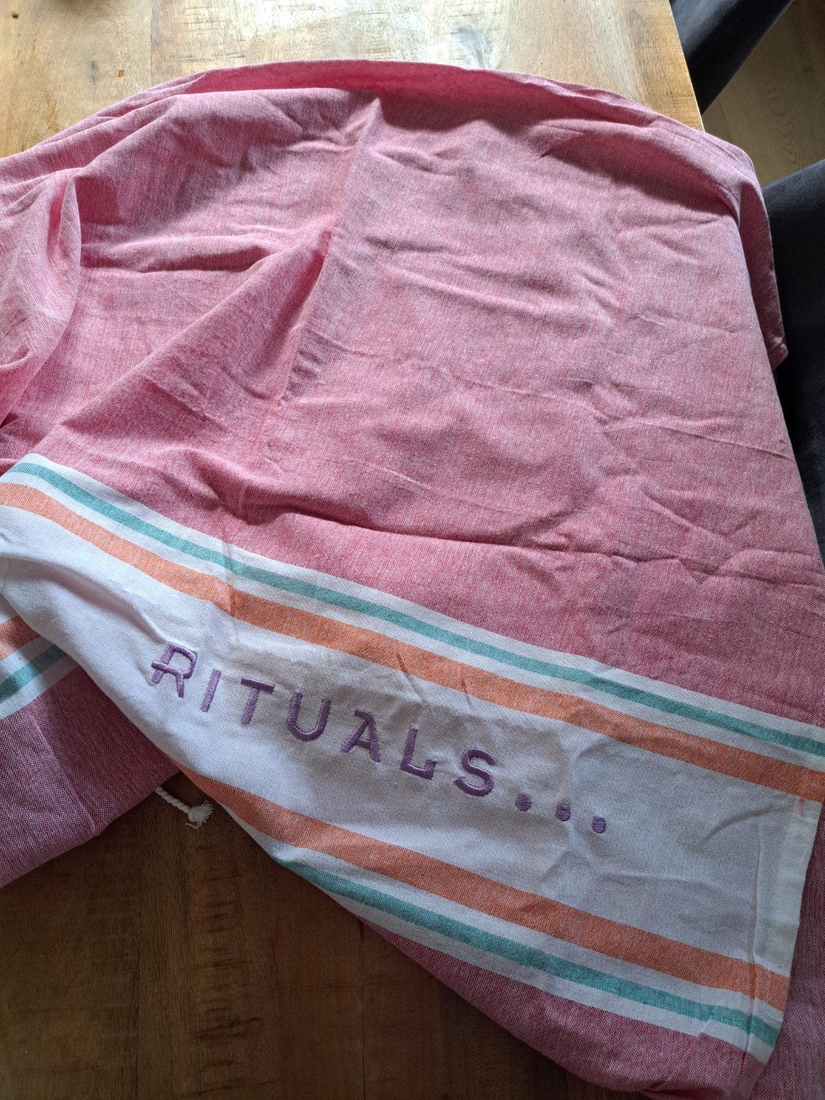 Rituals Tiny Miracles handdoek roze/wit, Ophalen of Verzenden, Nieuw