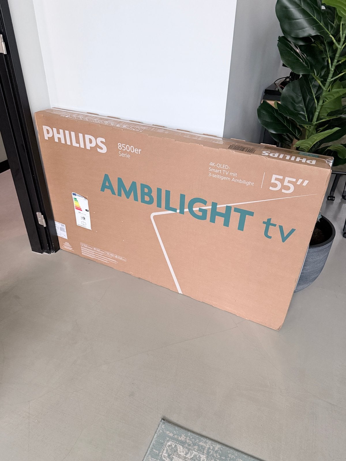 Philips Ambilight TV 55PQS8501/12 55 inch 4K OLED Smart TV, Ophalen, Philips, Nieuw, OLED