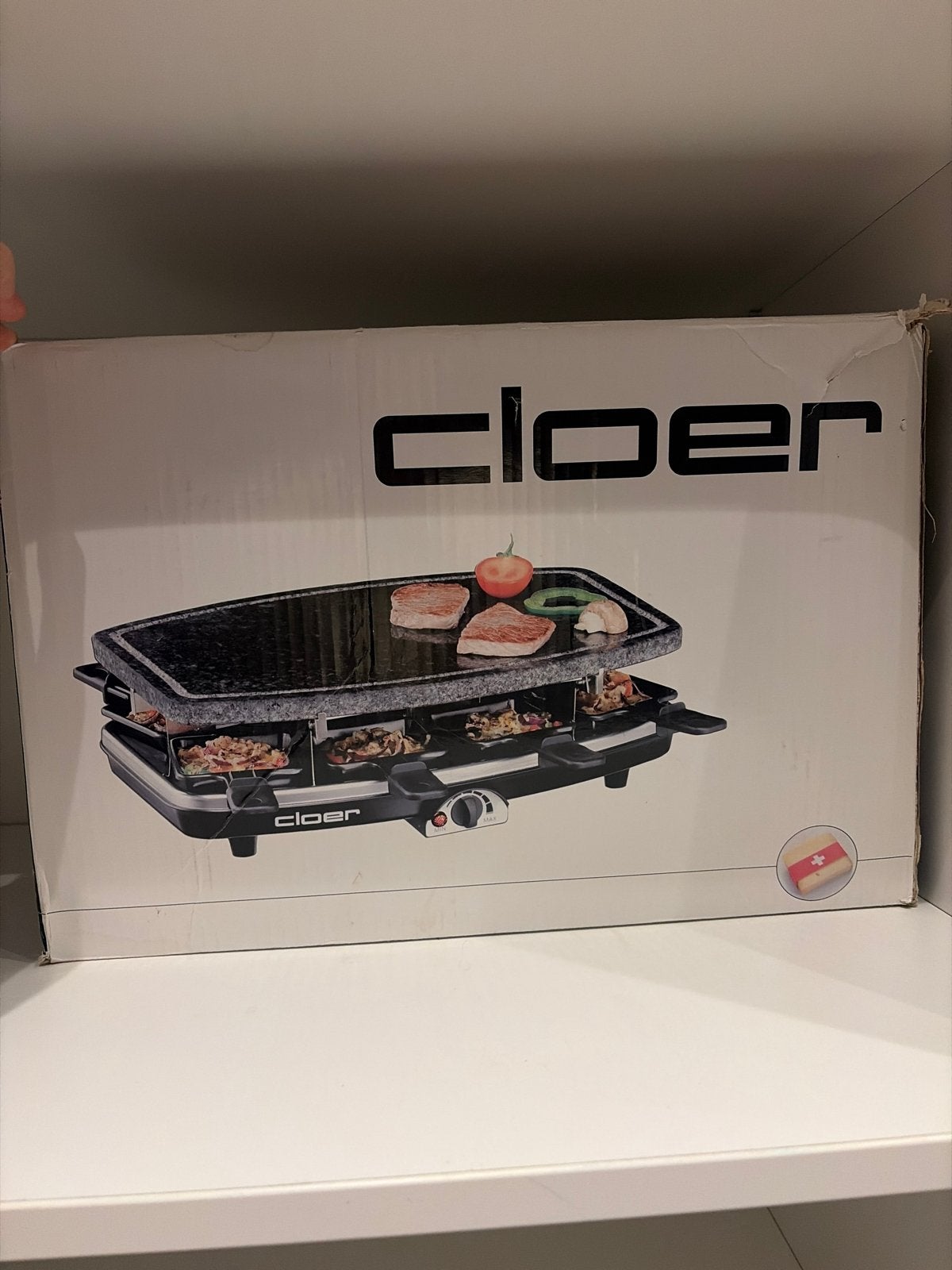 Cloer Raclette Grill -  in doos, Ophalen, Nieuw, 4 t/m 7 personen