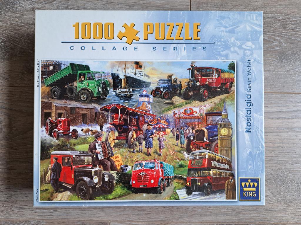 Puzzel Nostagia, Ophalen, 500 t/m 1500 stukjes, Zo goed als nieuw, Legpuzzel