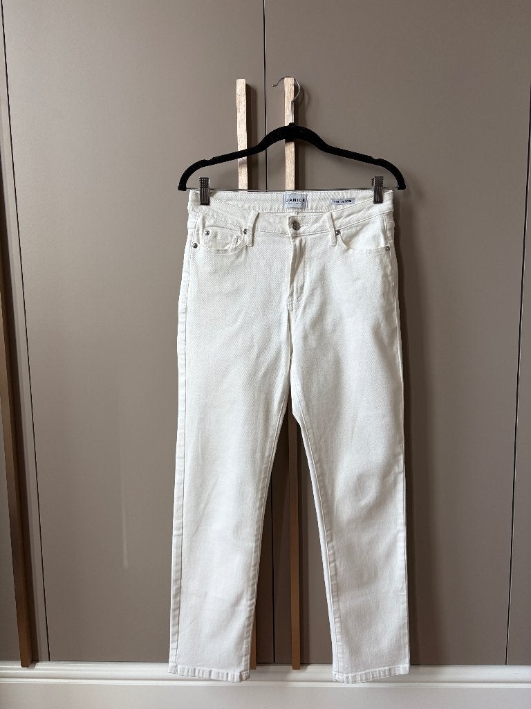 Janice witte The Cooper Jeans. Maat 28, Janice, Verzenden, Wit, W28 - W29 (confectie 36)