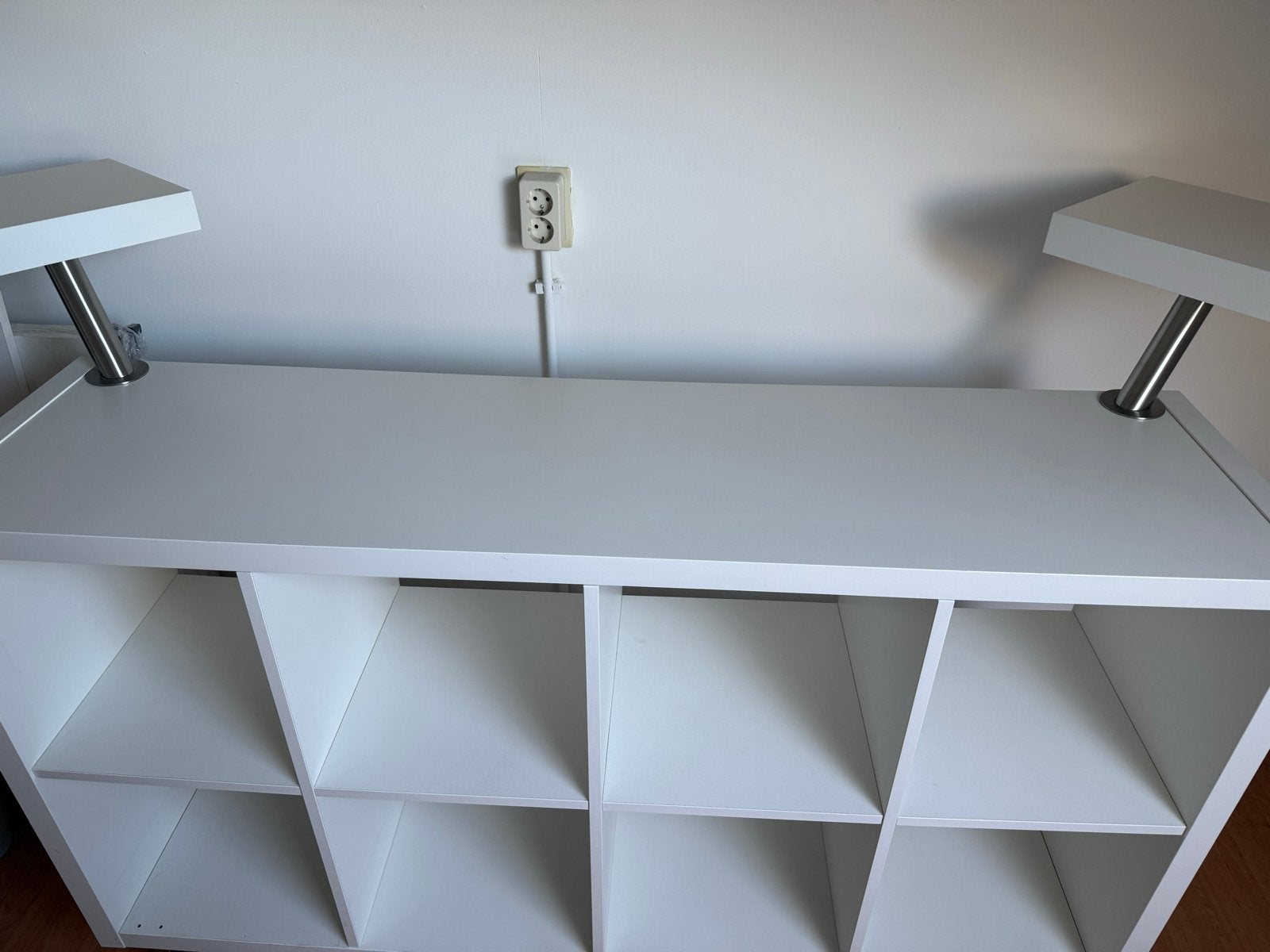 Ikea Witte Kast met Open Vakken, Ophalen, Met plank(en), Gebruikt, 100 tot 150 cm