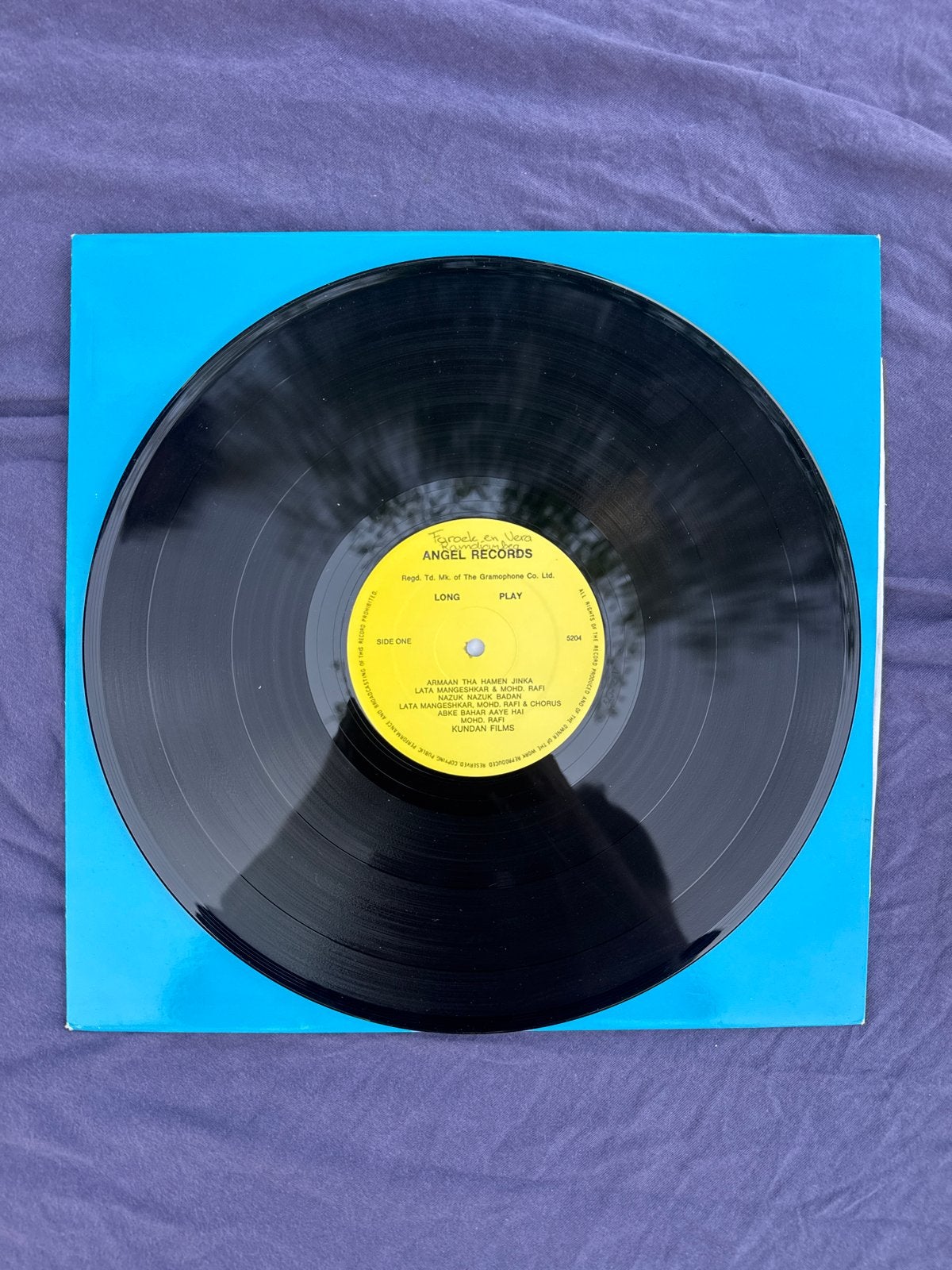 Vintage LP Plaat - Angel Records - Bollywood Soundtrack, Ophalen, LP, Gebruikt, Overige genres