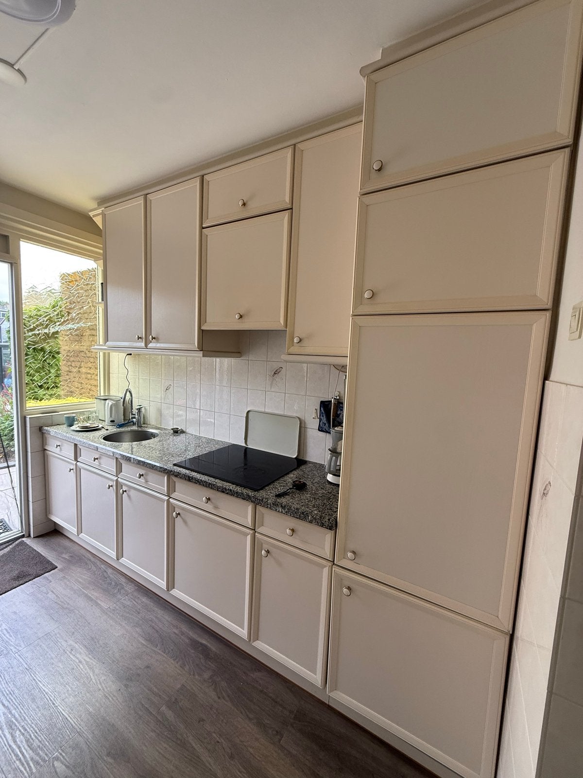 Complete keuken met granieten blad, Gebruikt, Graniet of Steen, Enkelwandige keuken, Ophalen of Verzenden