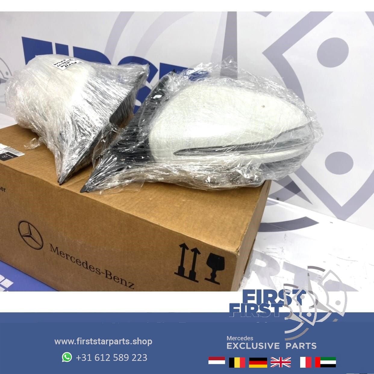 W205 SPIEGEL LINKS / RECHTS Mercedes C Klasse 2014-2021 MB W, Auto-onderdelen, Spiegels, Gebruikt, -, Ophalen of Verzenden, -