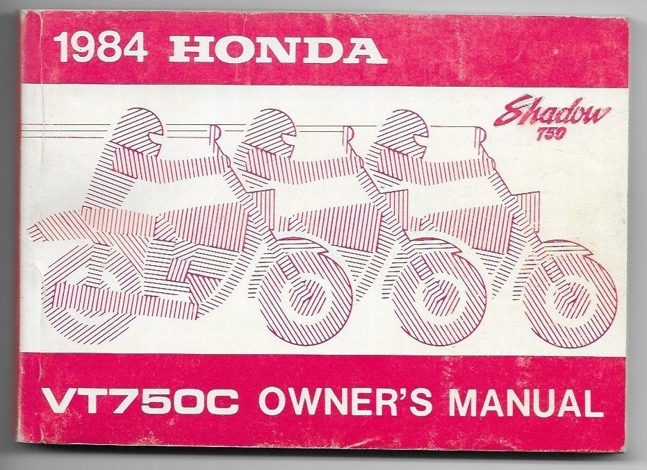 Honda VT750 C Shadow manual notice model 1984 (023v), Verzenden, Honda