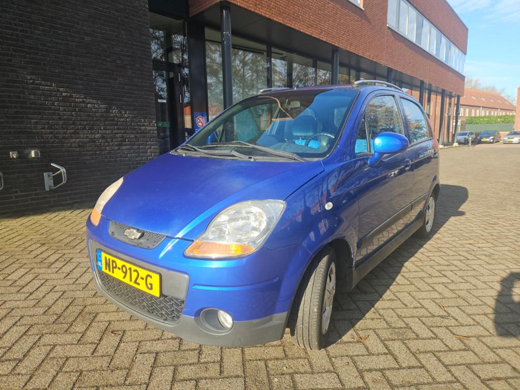 Chevrolet Matiz 1.0 2009 Blauw - APK tot 16-04-2027, Voorwielaandrijving, Stof, 600 kg, Handgeschakeld