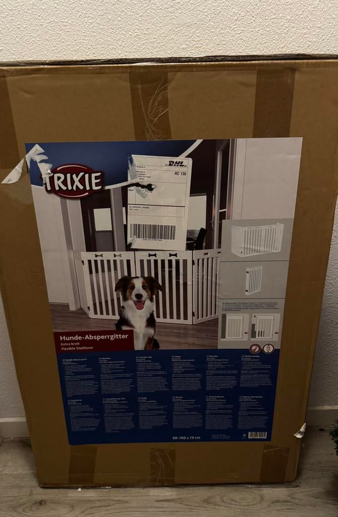 Trixie hondenhek afsluithek 60 -160 x 75, Ophalen, Nieuw, Overige