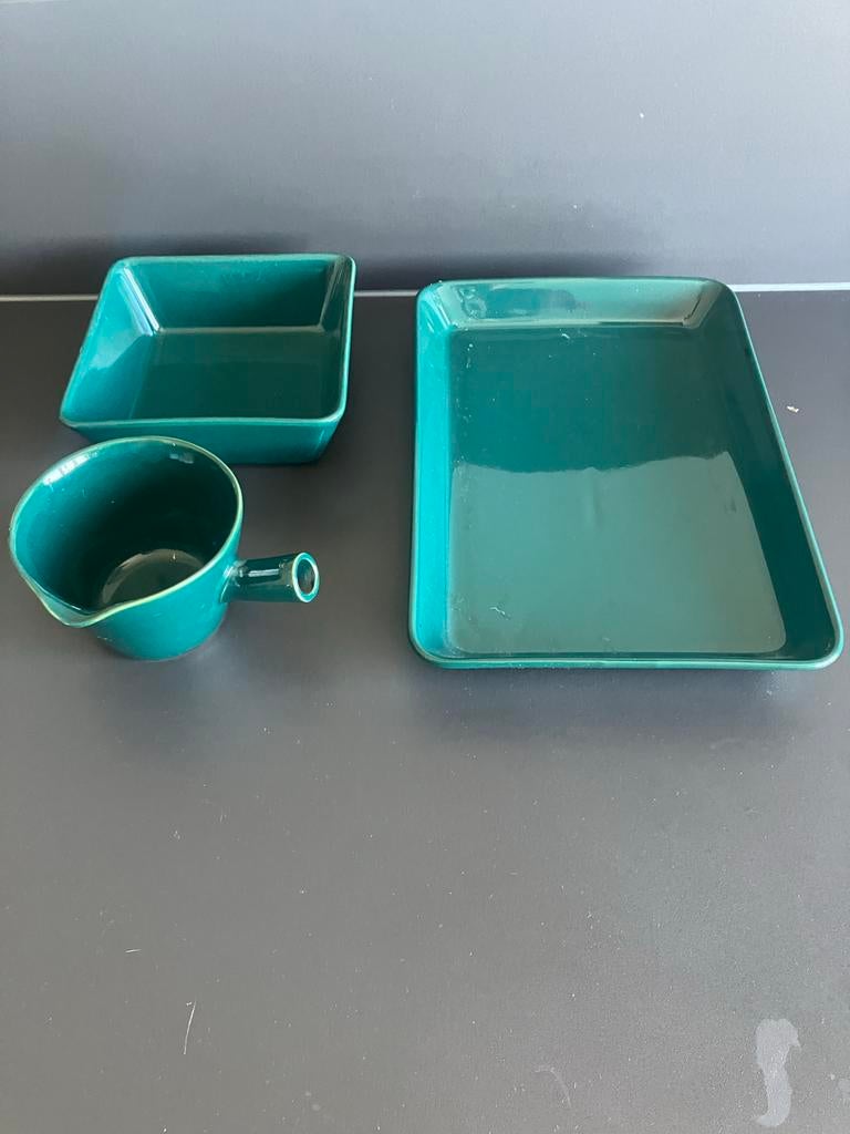 Iittala Arabia Teema/Kilta Schalen en Sauskom - Groen, Ophalen of Verzenden