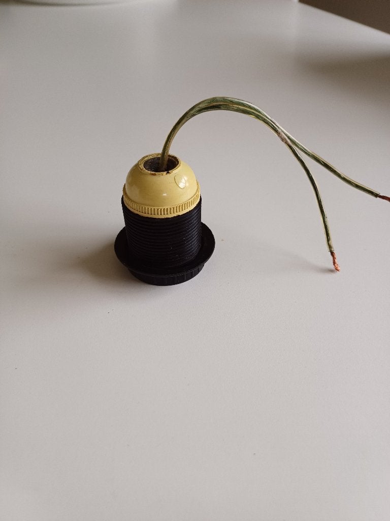 Antiek bakeliet lamp fitting, Ophalen of Verzenden
