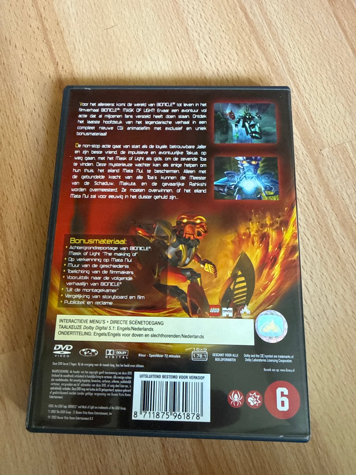 Bionicle: Mask of Light - De Film (DVD), Animatie, Nederlands, Overige soorten, Vanaf 6 jaar