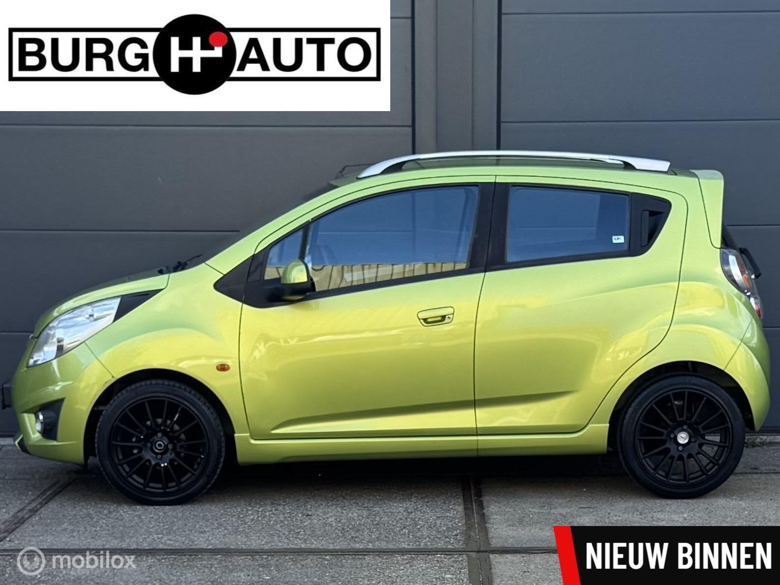 Chevrolet Spark 1.2 16V LT - APK TM 08-07-2027 - LM VELGEN -, Auto's, Chevrolet, Voorwielaandrijving, Stof, Gebruikt, Zwart