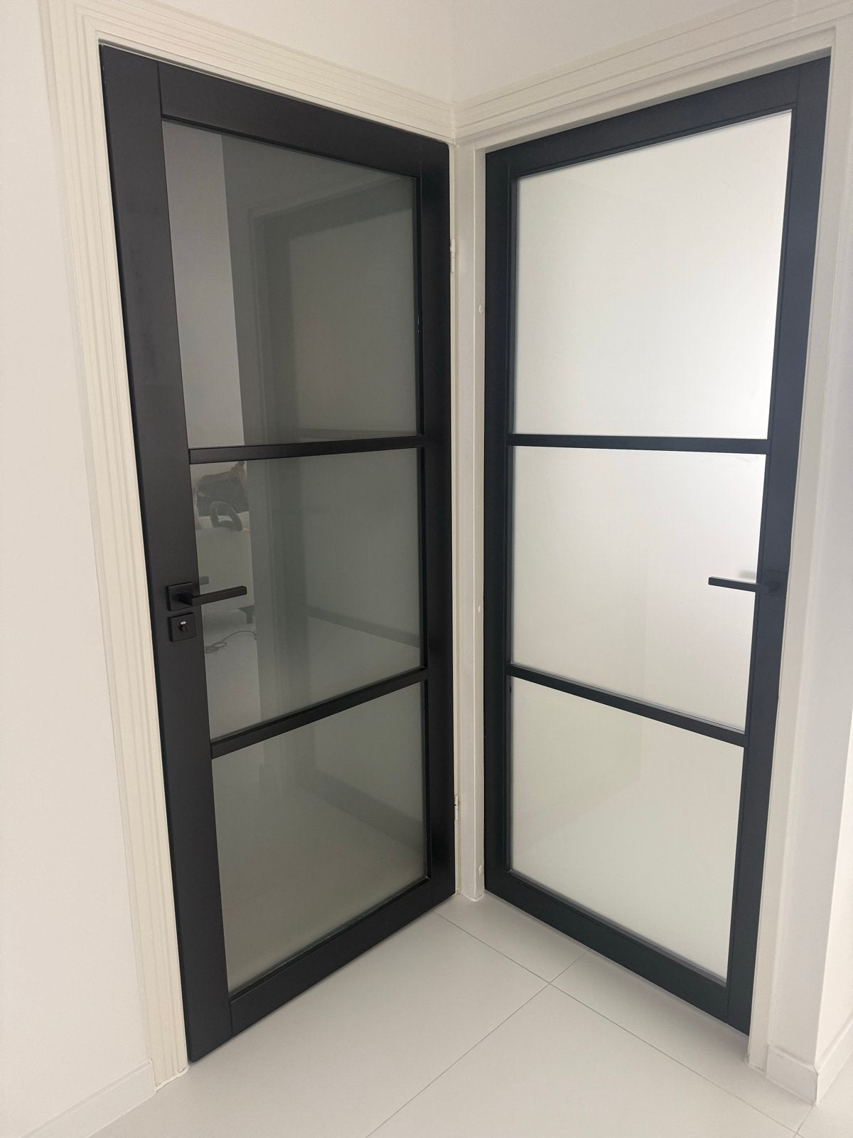 Stalen binnendeuren met glas - 83x201.5 ik heb 4 stuks, Ophalen, 80 tot 100 cm, 215 cm of meer, Binnendeur