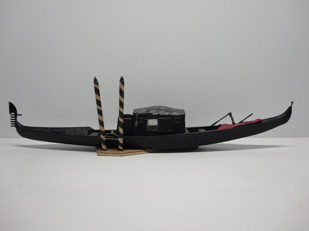 Houten Modelschip Gondel Venetie, Ophalen
