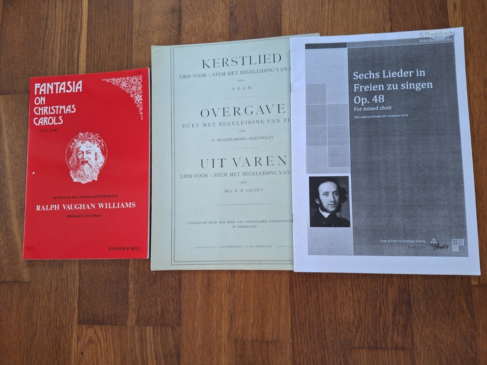 zang bladmuziek Mendelssohn en Williams, Gebruikt, Klassiek, Zang, Ophalen of Verzenden