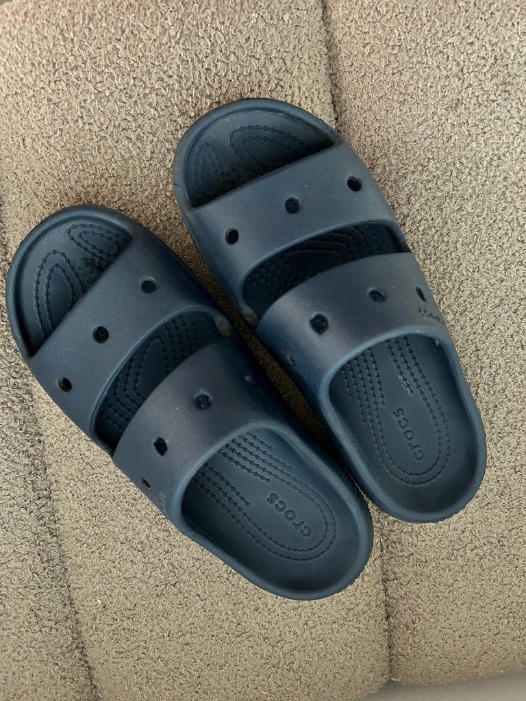 Crocs sandalen maat 37 blauw, Blauw, Zo goed als nieuw, Crocs, Sandalen of Muiltjes