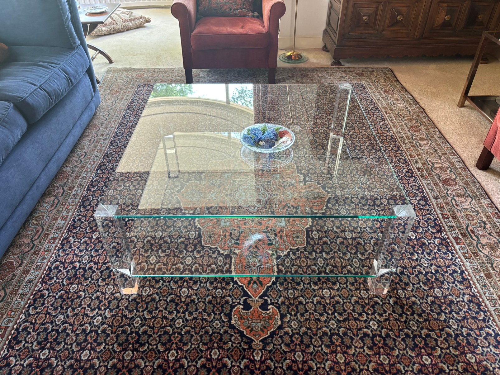 Prachtige glazen tafel BOR The Hague, Ophalen, 100 tot 150 cm, 50 tot 100 cm, Minder dan 50 cm
