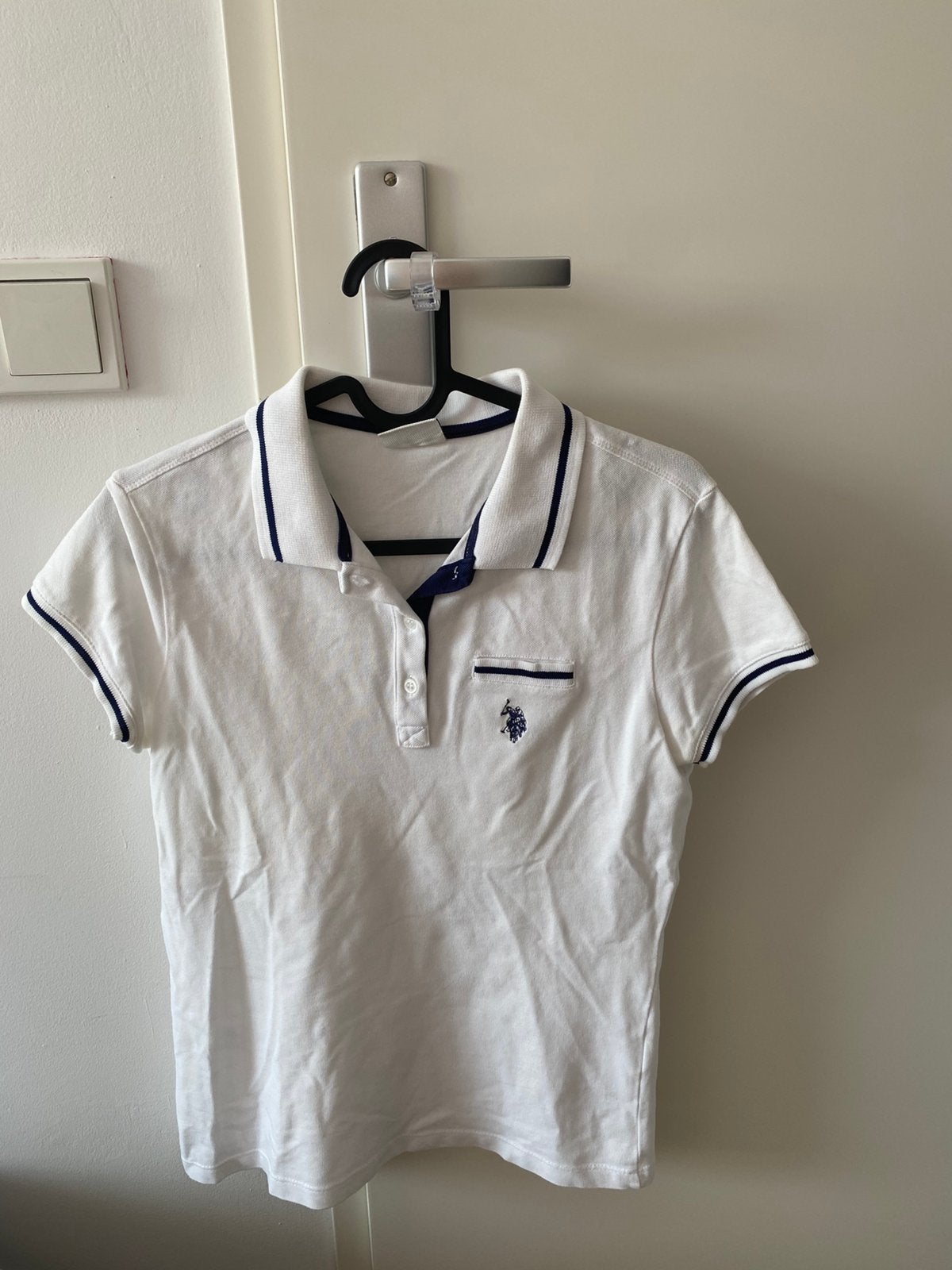 Witte polo met korte mouwen, Wit, Ophalen of Verzenden, Zo goed als nieuw, Korte mouw