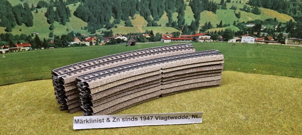Marklin bocht M rails 5200 ( 16 x ), Wisselstroom, Analoog, Rails, Ophalen of Verzenden