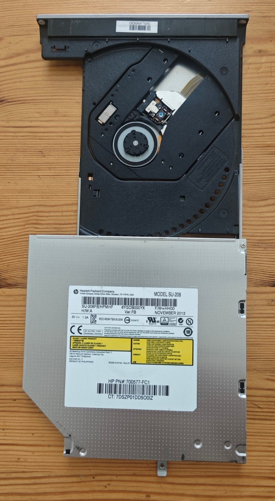 Laptop CD/DVD-lezer - Werkend weggelegd, Intern, Gebruikt, Dvd, Ophalen of Verzenden