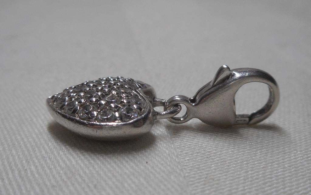 Zilveren Ti Sento hanger hart afneembaar nr.404, Verzenden, Zo goed als nieuw, Hart, Zilver