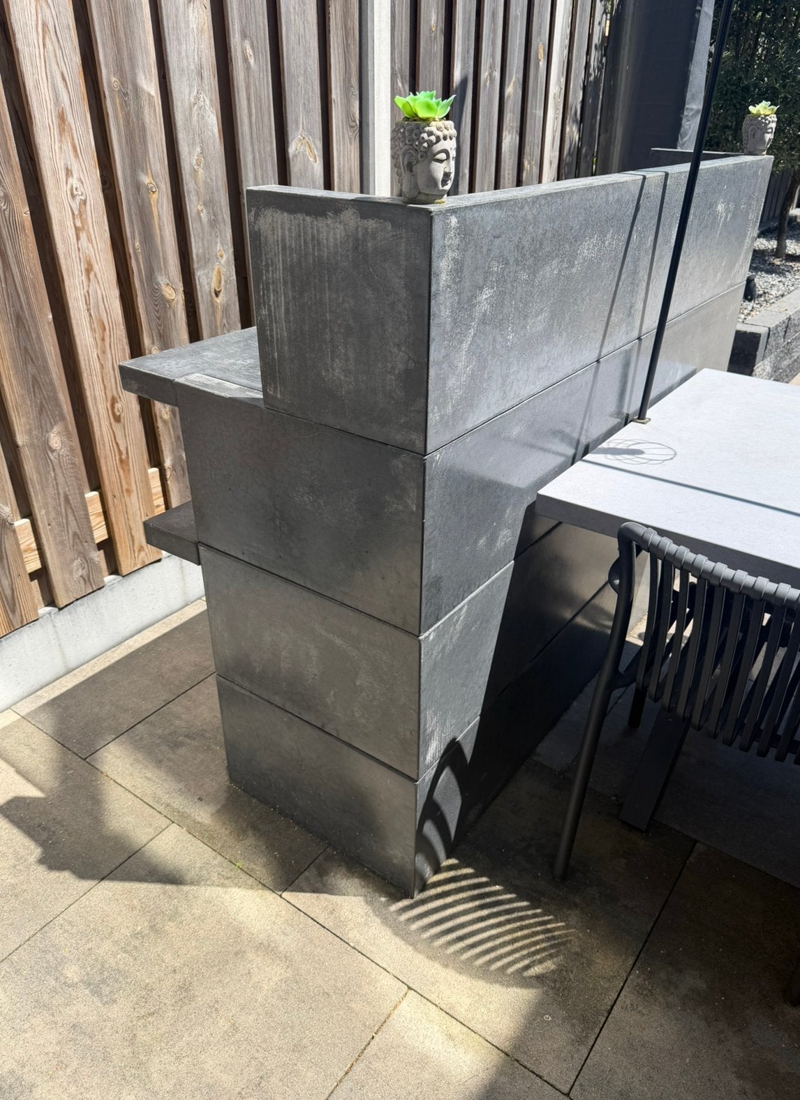 Barts outdoor kitchen buitenkeuken bbq / kamado green egg, Ophalen, Gebruikt, Houtskool, Vrijstaand