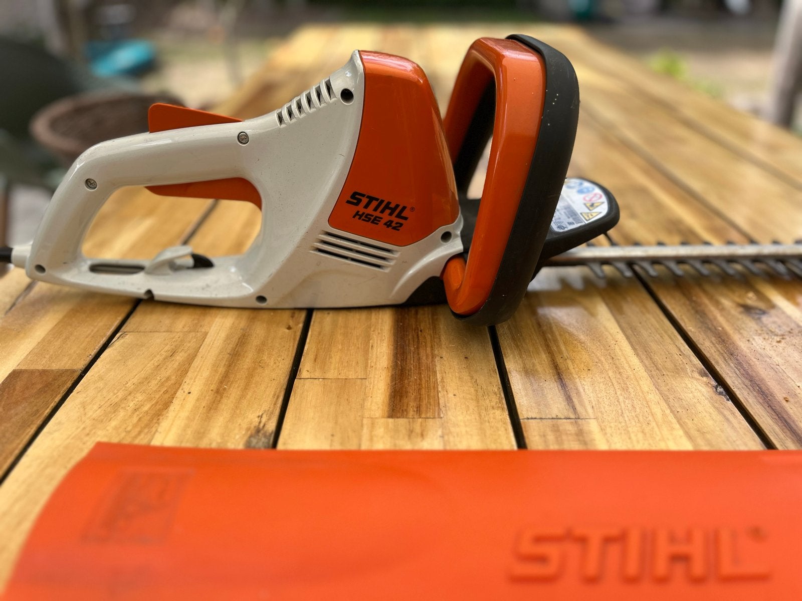 Stihl HSE 42 elektrische heggenschaar, Ophalen of Verzenden, Gebruikt, Elektrisch
