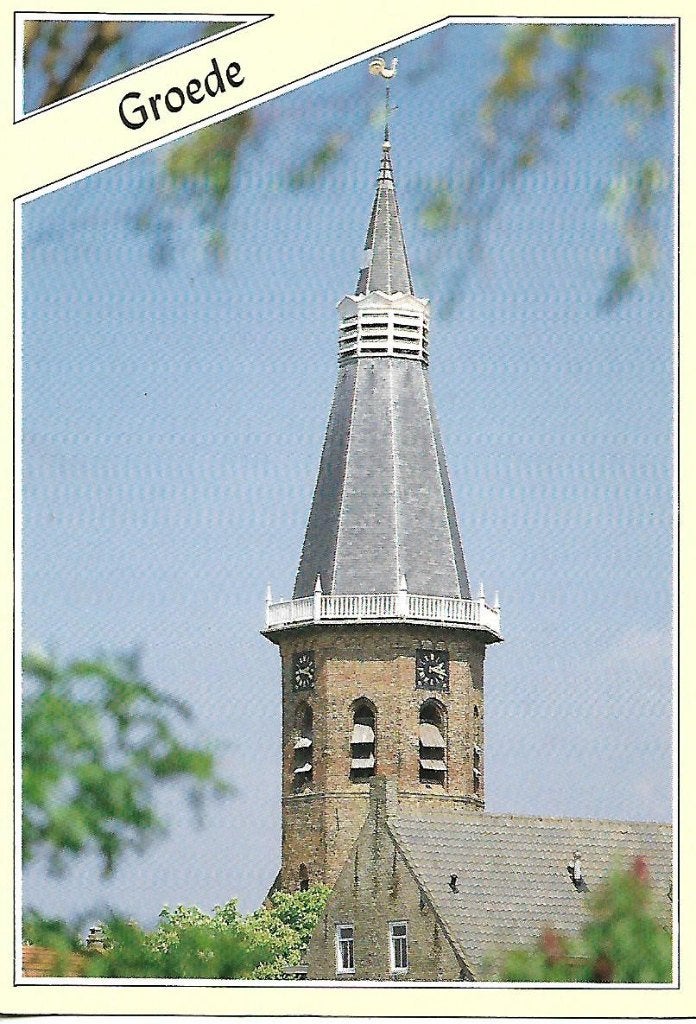 Groede- -Toren N.H.Kerk., Verzamelen, Ansichtkaarten | Nederland, Verzenden, 1980 tot heden, Gelopen, Zeeland