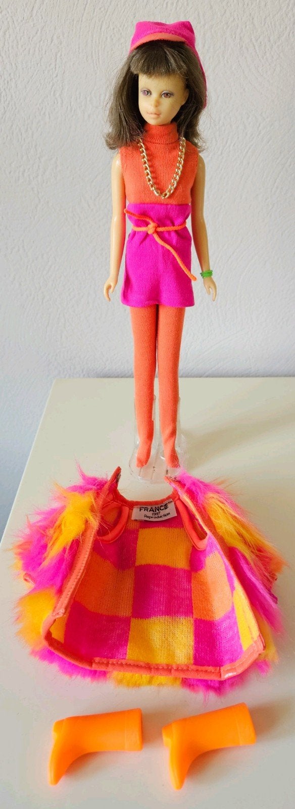 Vintage (Barbie) Francie outfit Repro! The Wild Brunch #1766, Verzamelen, Ophalen of Verzenden, Gebruikt, Kleertjes