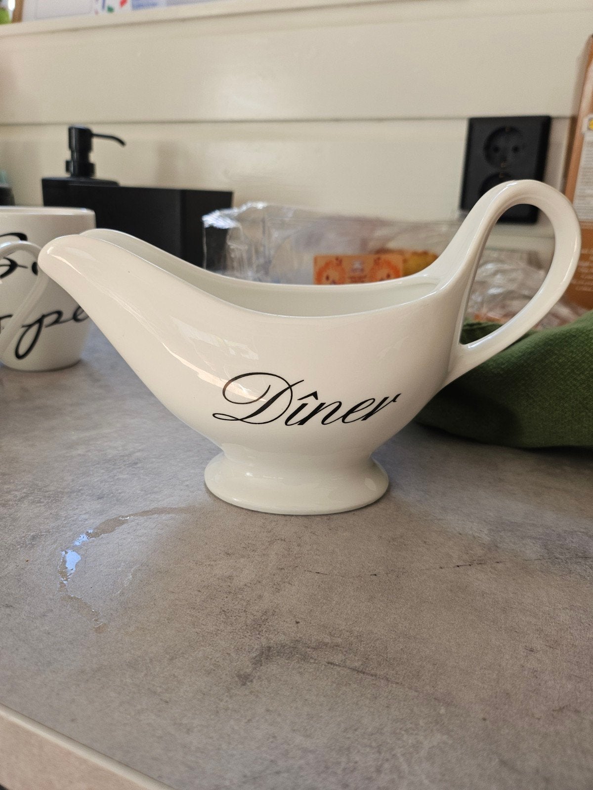 Rivièra Maison Diner Sauskom - Zo goed als nieuw, Overige typen, Ophalen of Verzenden, Zo goed als nieuw, Steen/keramiek