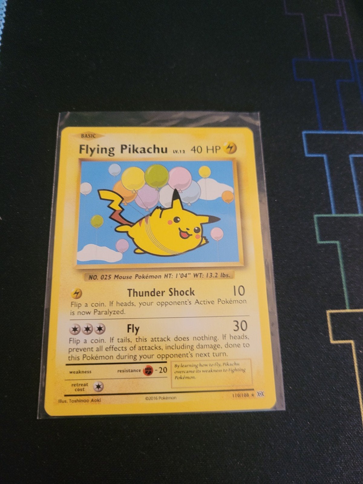 flying pikachu evolutions 110/108, Ophalen, Zo goed als nieuw, Losse kaart