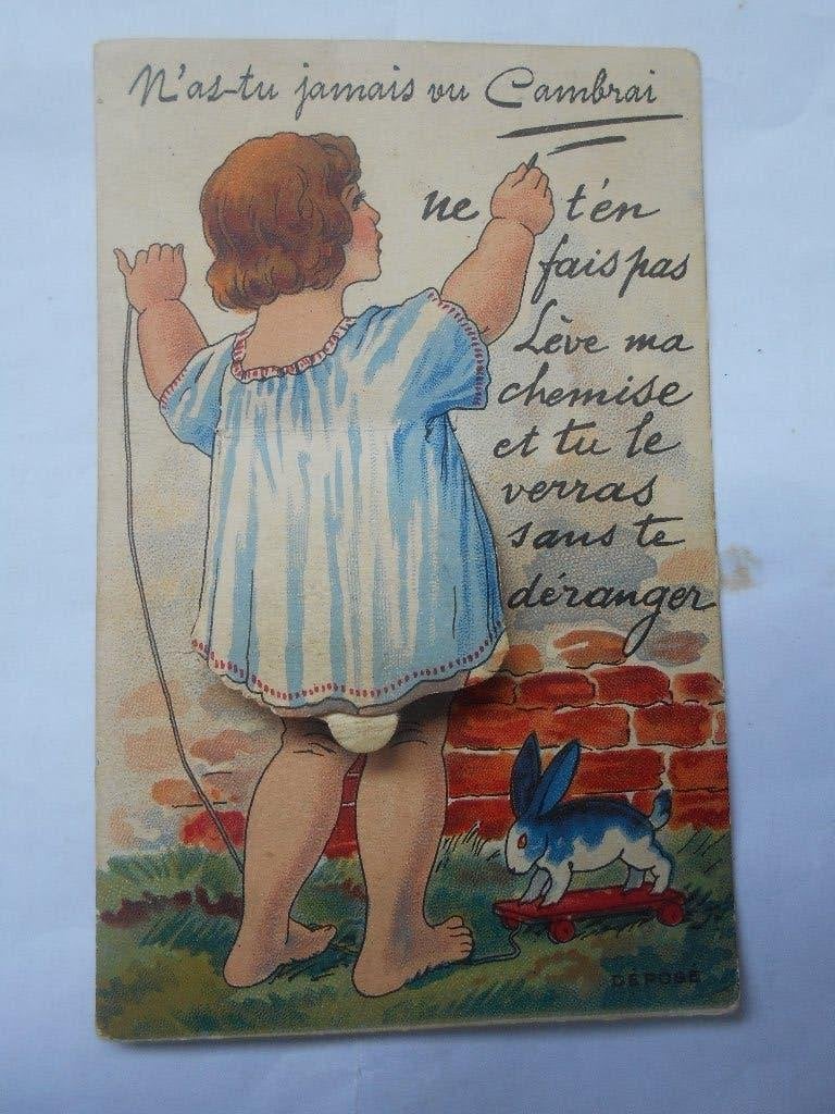 Cambrai unieke Leporello Kaart Cambrai  Antieke Ansichtkaart, Verzamelen, Ophalen of Verzenden, 1920 tot 1940, Gelopen, Frankrijk