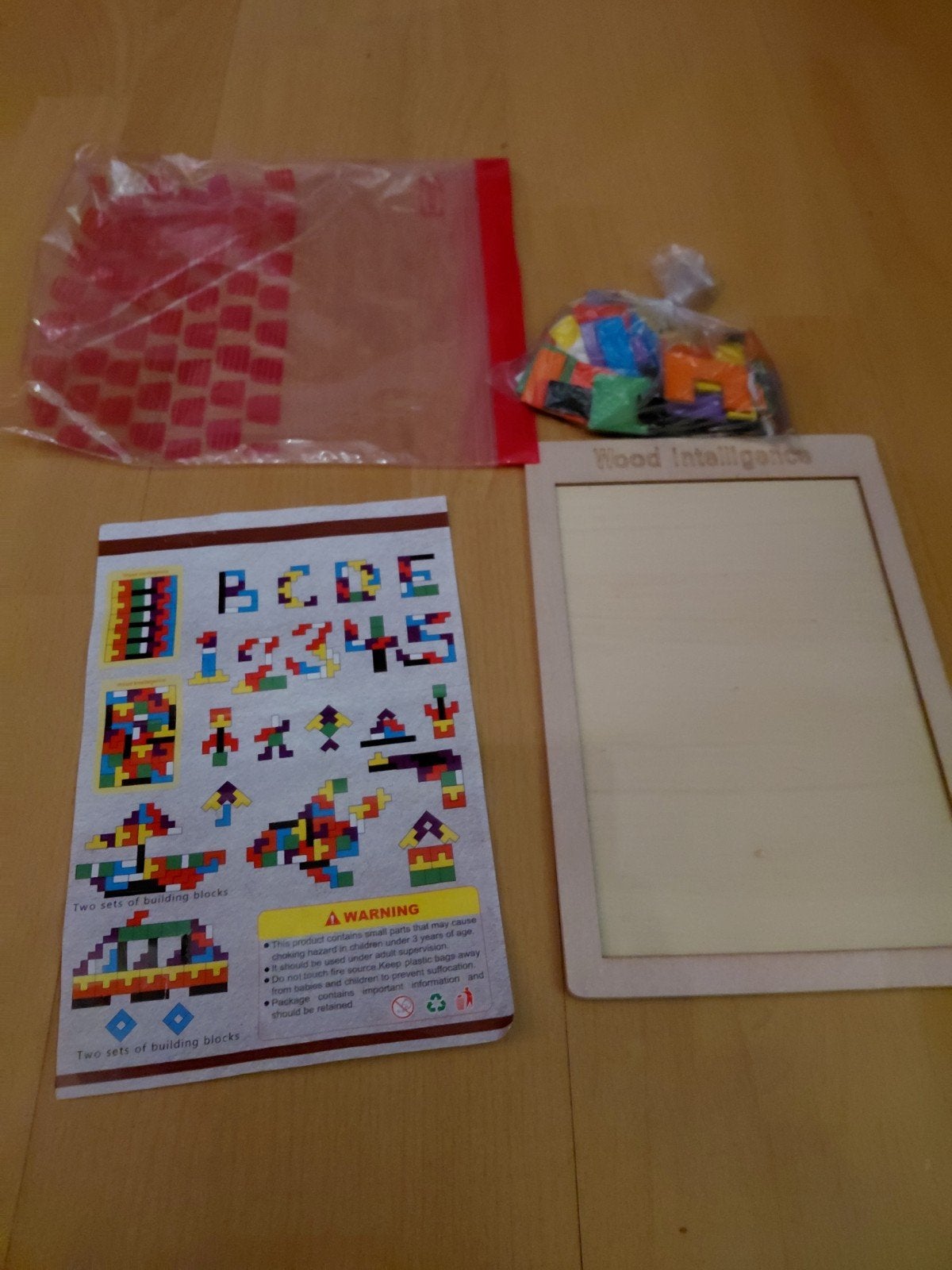 Houten Intelligentie Puzzel Bouwblokken Speelgoed, Ophalen of Verzenden, Gebruikt, Bouwen